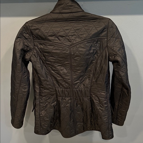 Barbour Cavalry Polarquilt Jacket Size 4 Black - Picture 6 of 8